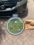 Car parts radar sticker