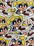 Bubbles K Drawing Sticker