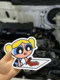 Bubbles K Drawing Sticker